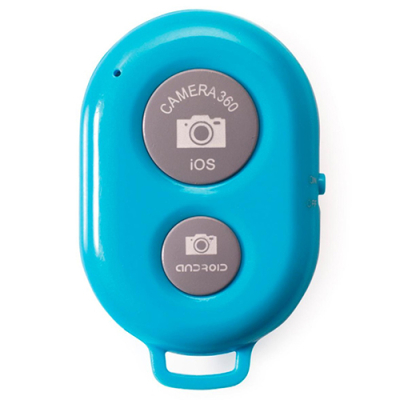 Bluetooth afstandsbediening voor telefoon blauw