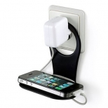 Telefoonhouder stopcontact geel