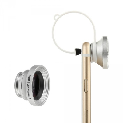 Lenzenset voor telefoon - groothoek en macro