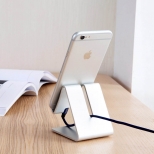 Aluminium smartphone standaard zilverkleurig