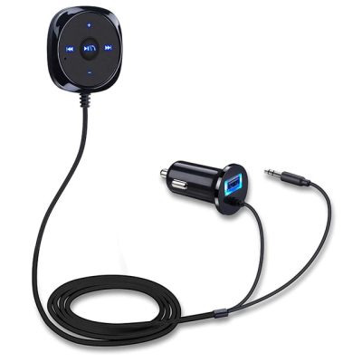 FM Transmitter bluetooth met kabel en USB oplader
