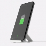 Telefoonstandaard met draadloze QI oplader zwart
